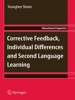 cover image of Corrective Feedback, Individual Differences and Second Language Learning
